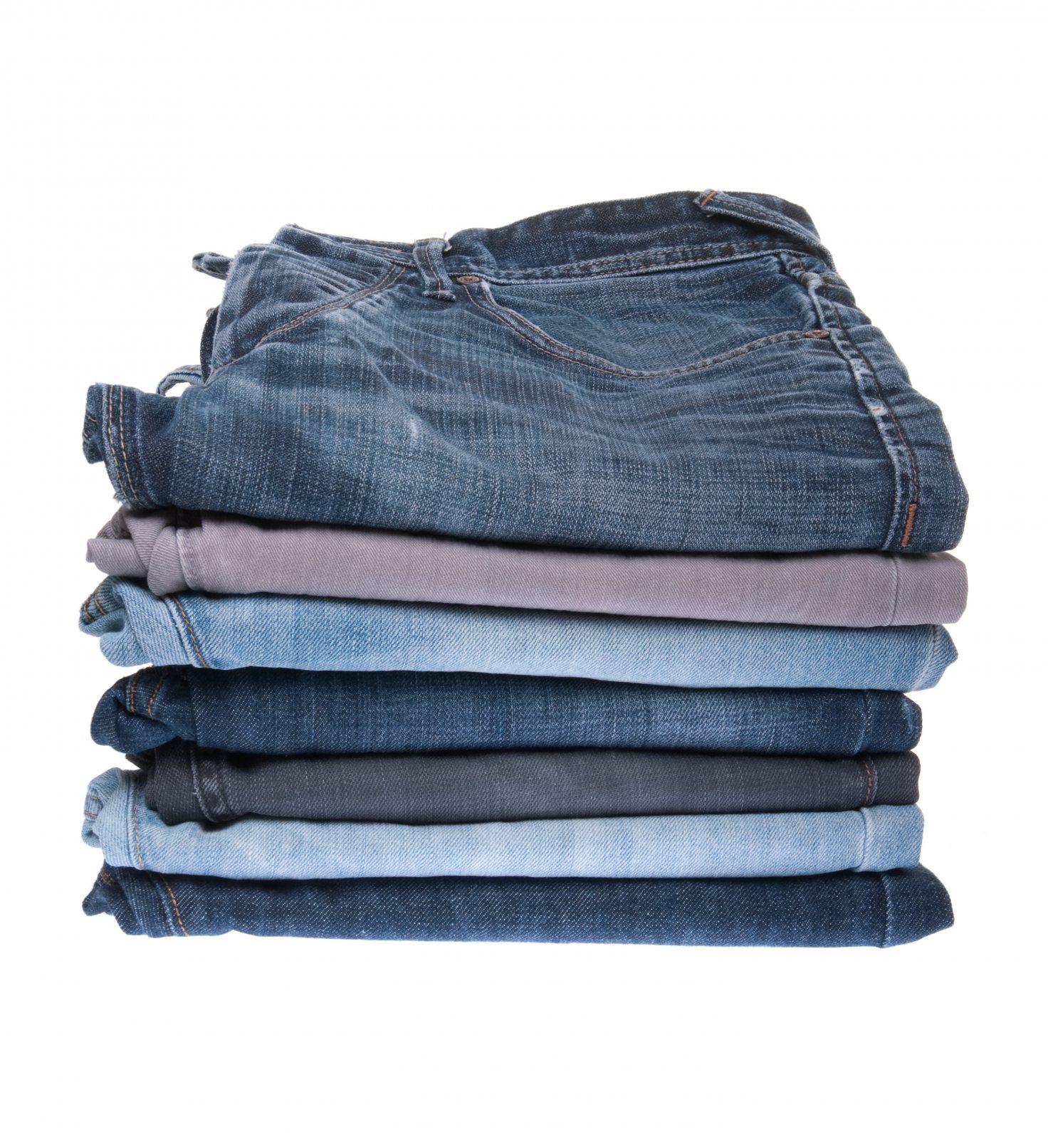 Stack of jeans